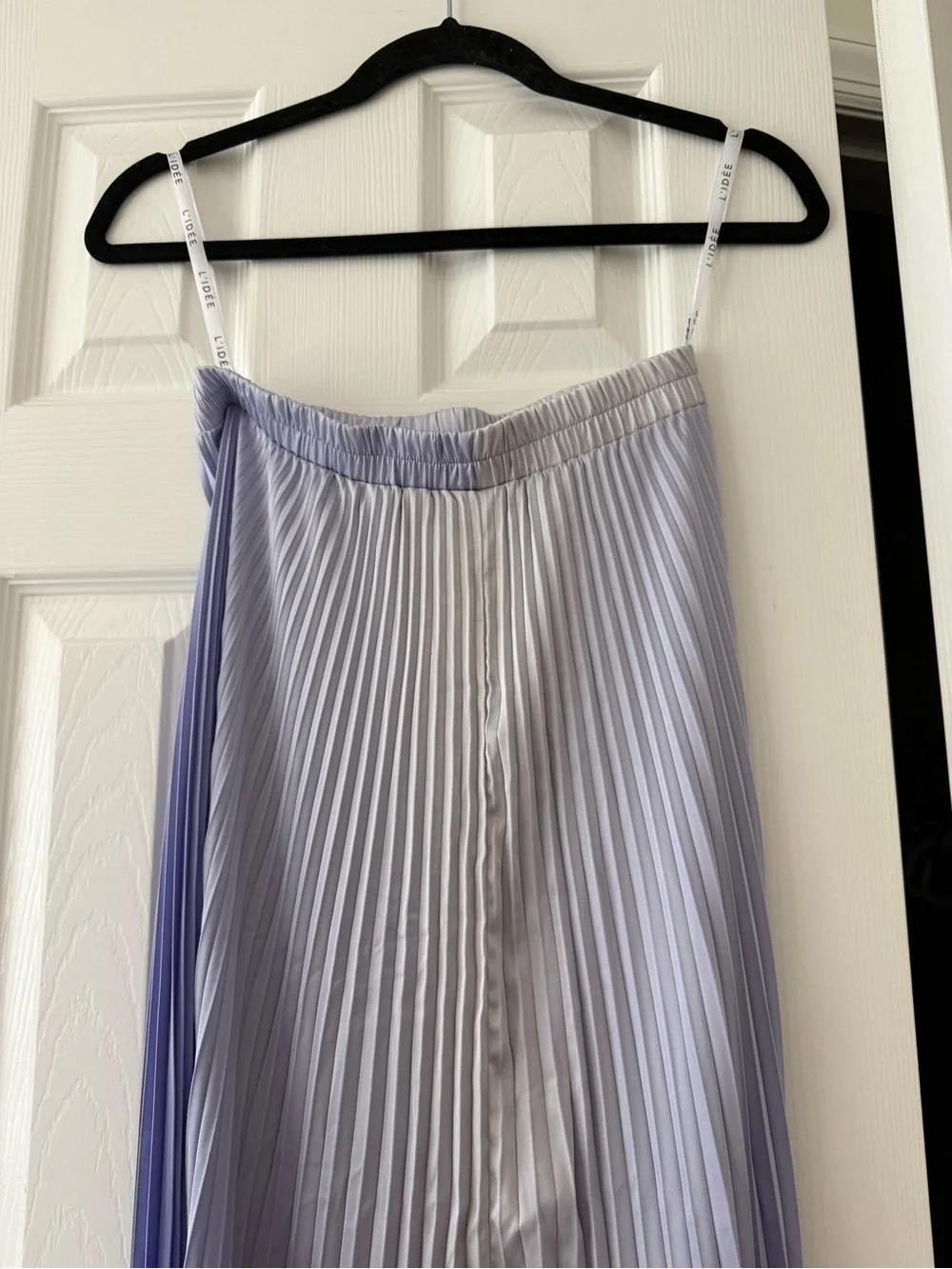 L’IDEE Bisous Strapless Pleated Gown Ombré Ocean Blue NEW with tags - Picture 5 of 10